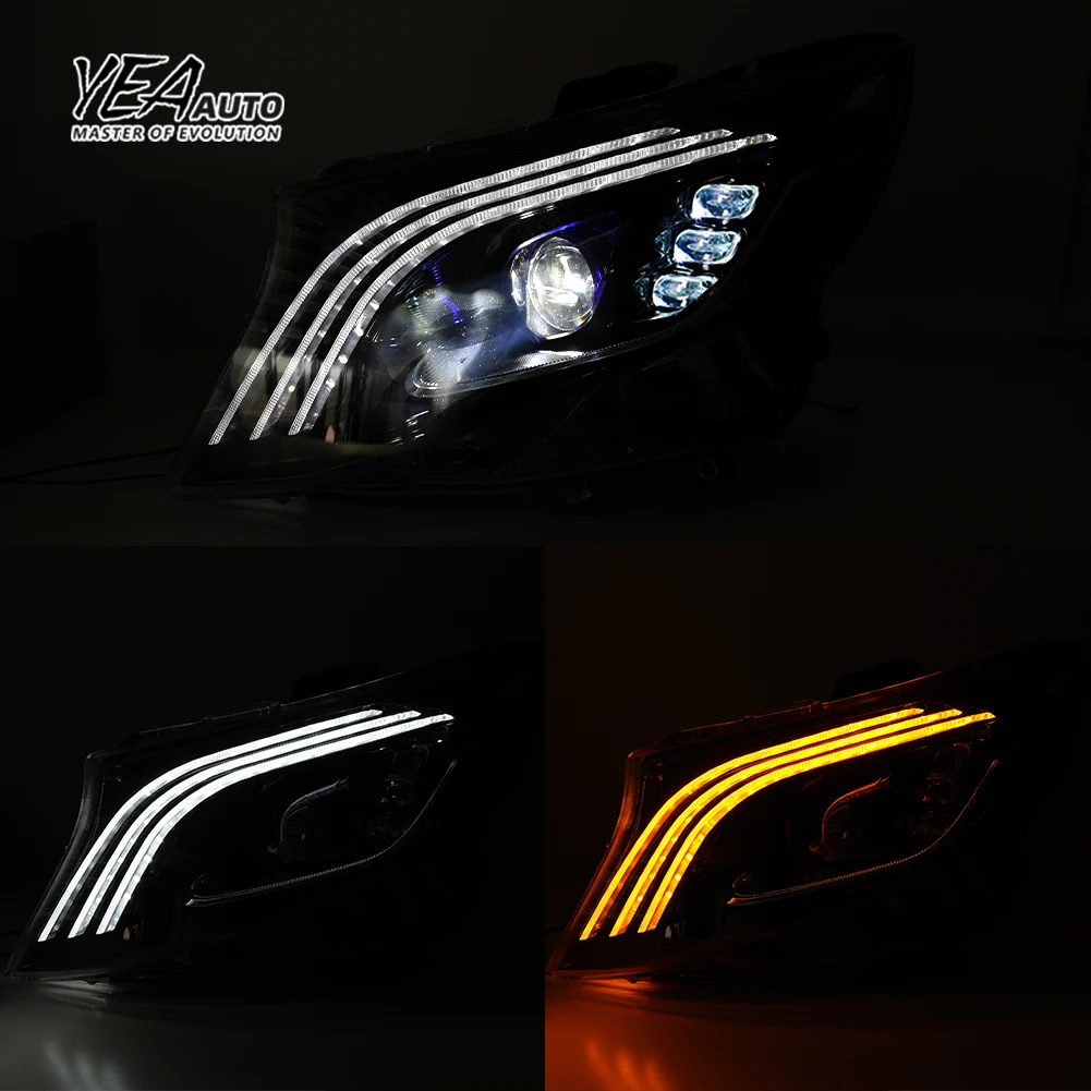 product yea upgrade to maybach style headlights w447 head light led lights for mercedes benz vito v class v260 headlight 2016 -5
