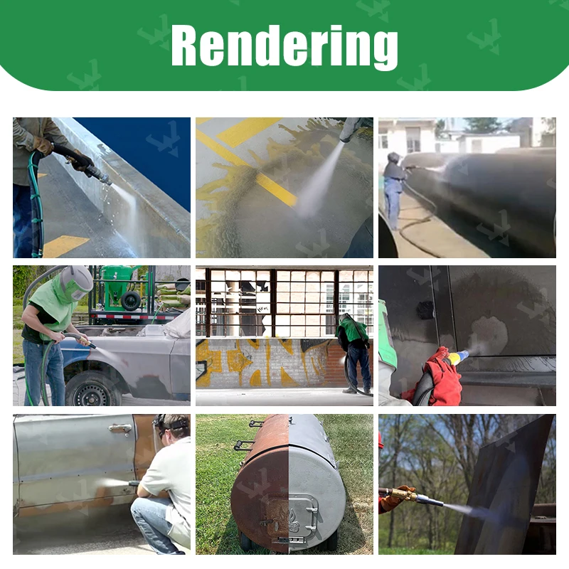 Industrial Portable Mobile Trailer Eco Friendly Sand Blaster Dustless Blast Machine for Db500 Db-150 Db225 Db 800