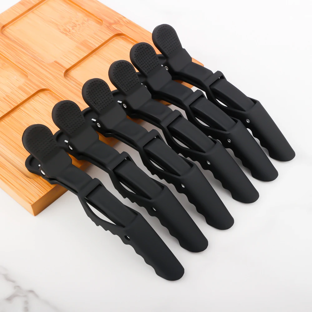 Высококачественный матовый углеродный зажим крокодила недорогой для укладки волос в салоне женский крокодил