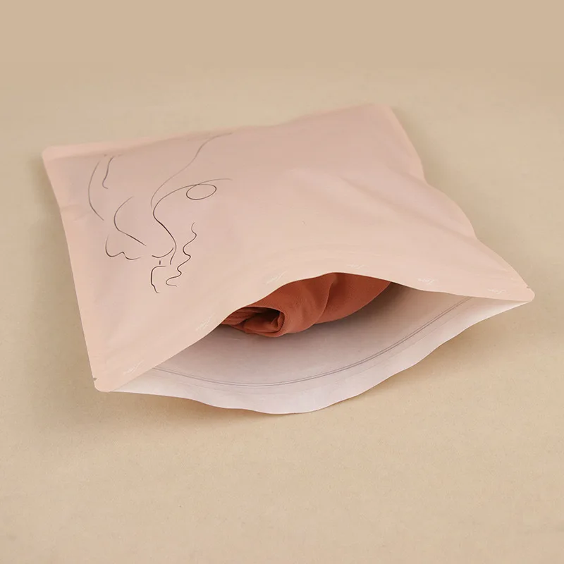 Fashional Customized Printed Stand up Kraft Paper Bag for Food  5x7 Kraft  Stand up Pouches China Nepal Pakistan