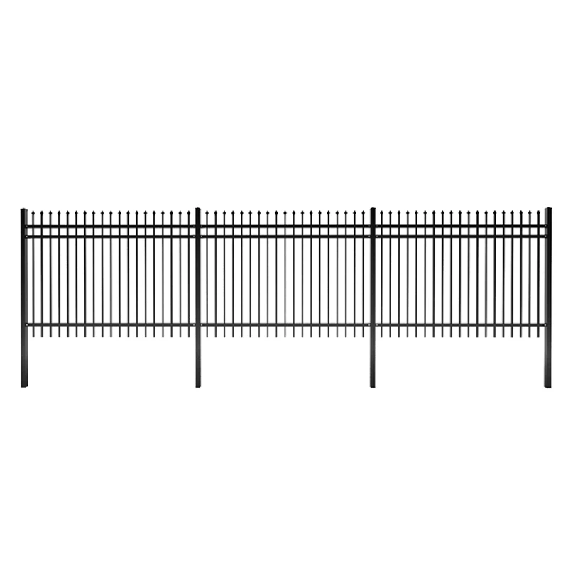 Wholesale 6ftx8ft Garden Black Metal Fences Anti Rust Galvanized Steel ...