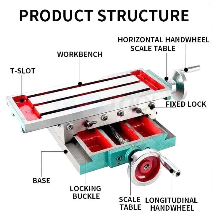 Cross Table Drill Screw Manual Precision Sliding Table Module High