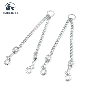 Manufacturer High Quality Steel Metal Chain Pet Running 2-Way Dog Lead Leash Luxury Dog Chain