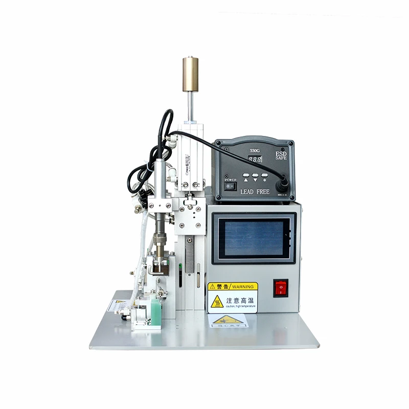 USB Data Cable Making Equipment Small Semi-Automatic Soldering Machine with Connectors for Micro Lightning Type C DB9 D-SUB