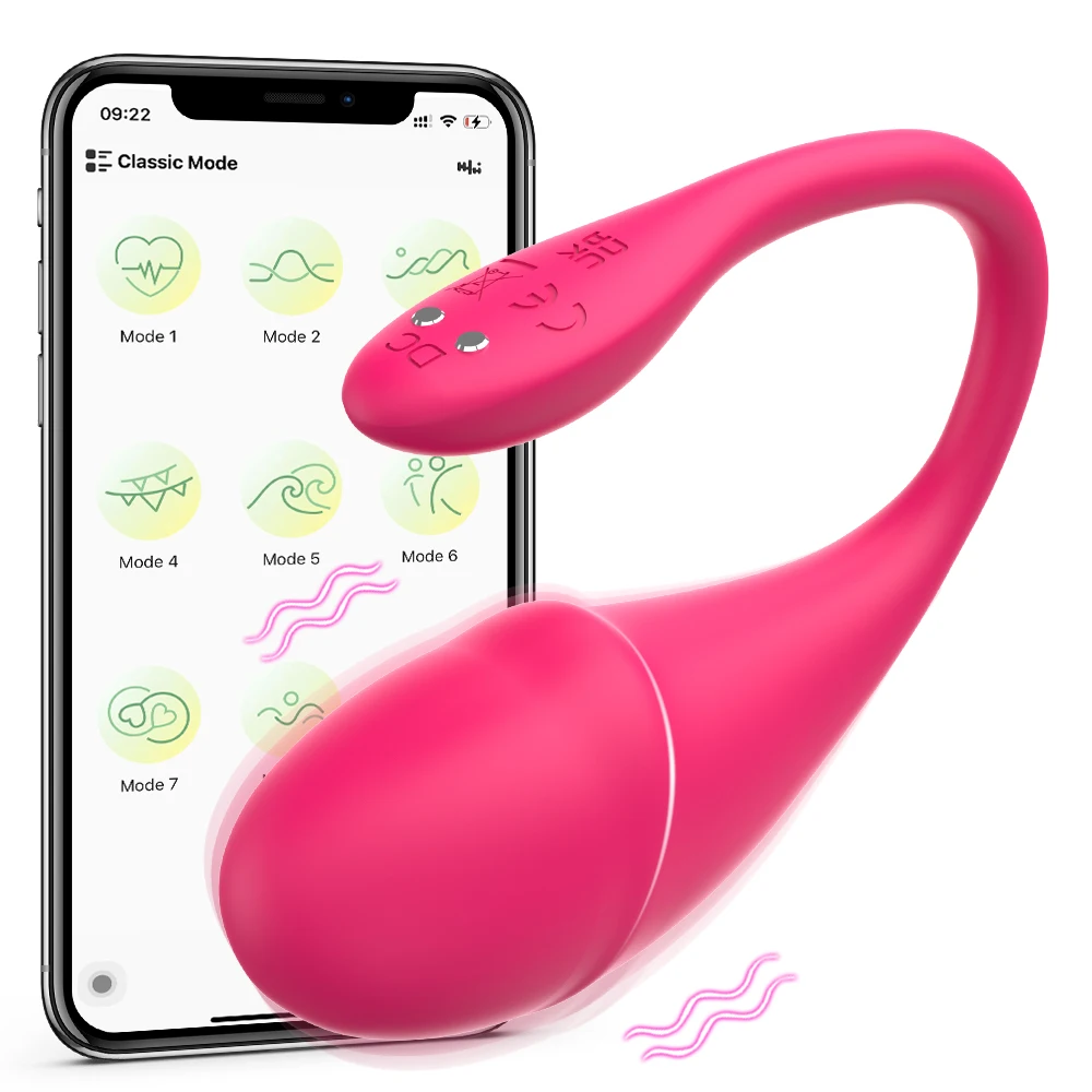 Vibrador de Bragas Silicona Suave Controlado por App - Placer Íntimo para Parejas