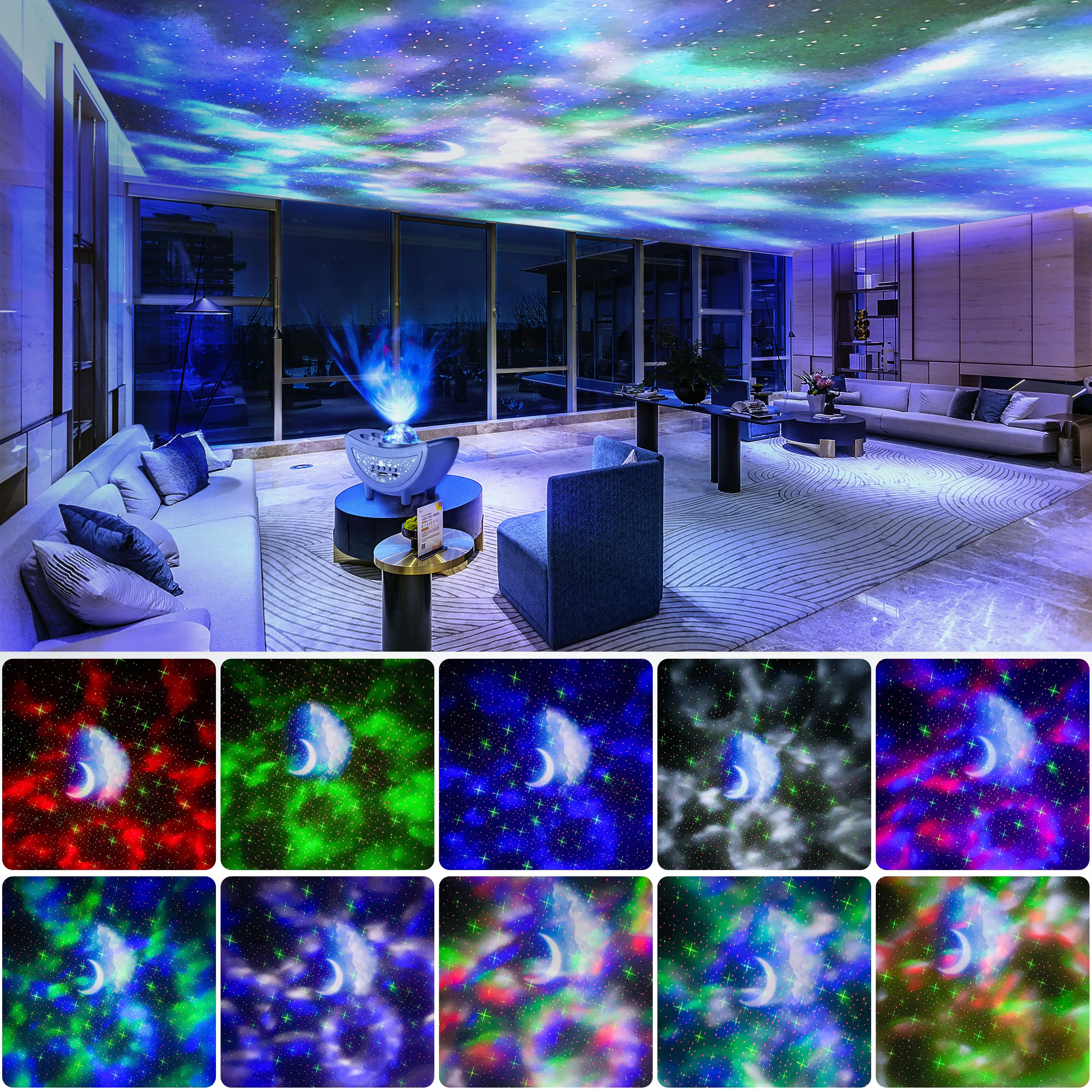 Kswing 2023 New Nebula Space Star Starry Laser Galaxy Light Wifi Aurora Night Light Projector