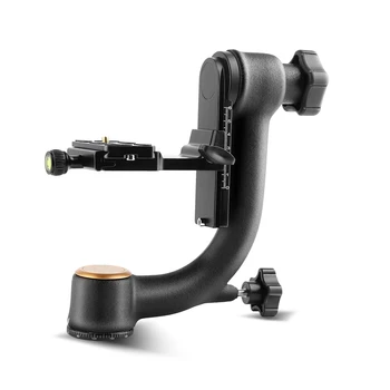 QZSD Q45 Strong Stabilizer 15kg Load Aluminum Panoramic Gimbal Head 0.9kg Portable Tripod Mount for DSLR Digital  Video Camera