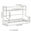 L-shaped double-layer shelf