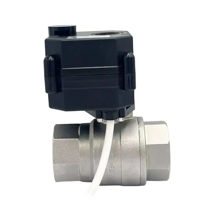 TOYI Two Way Override Control Valves Motorized Ball Valve Stainless Steel Ball Valve for Charging Pile