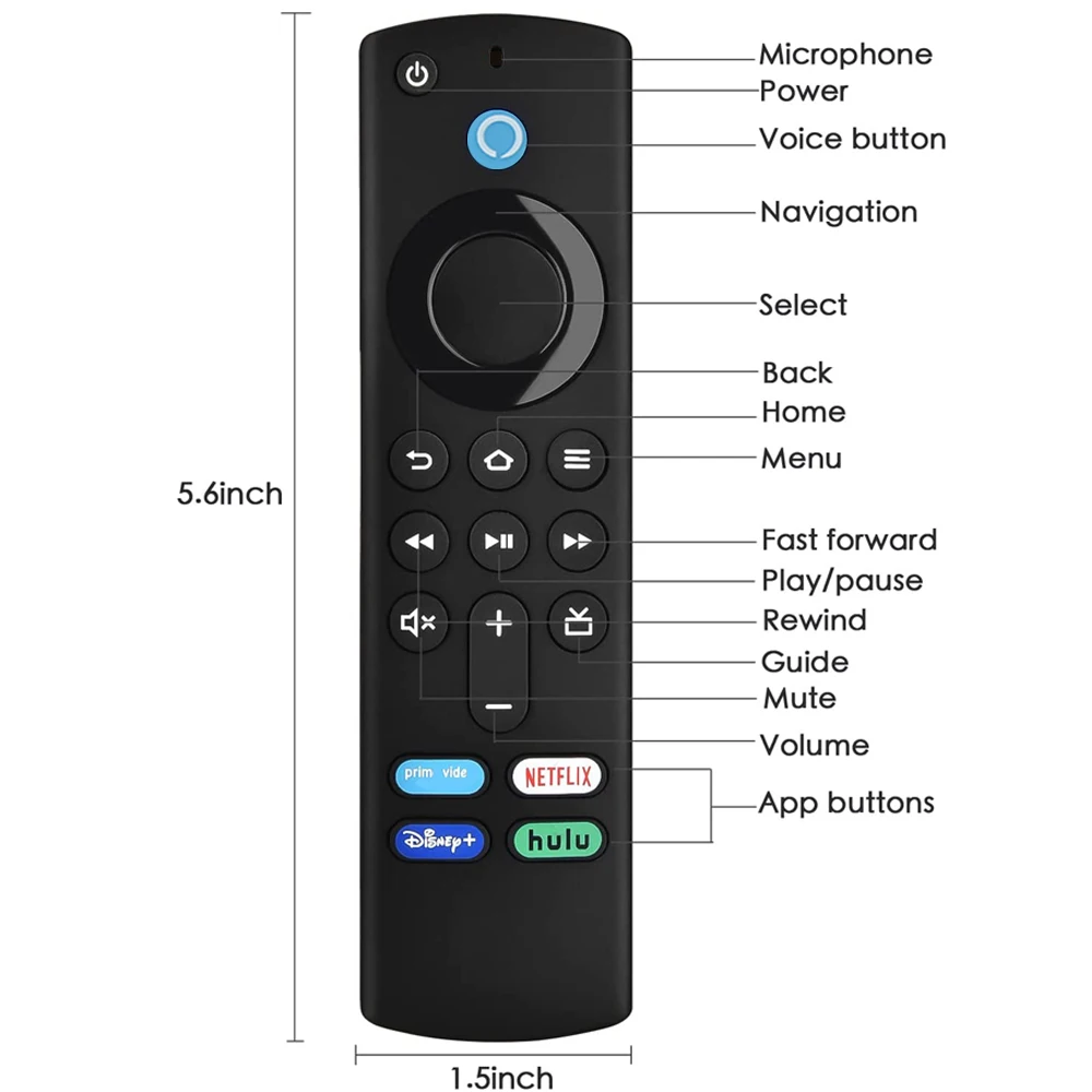 New Fire Stick Smart Voice Universal TV Remote Controller