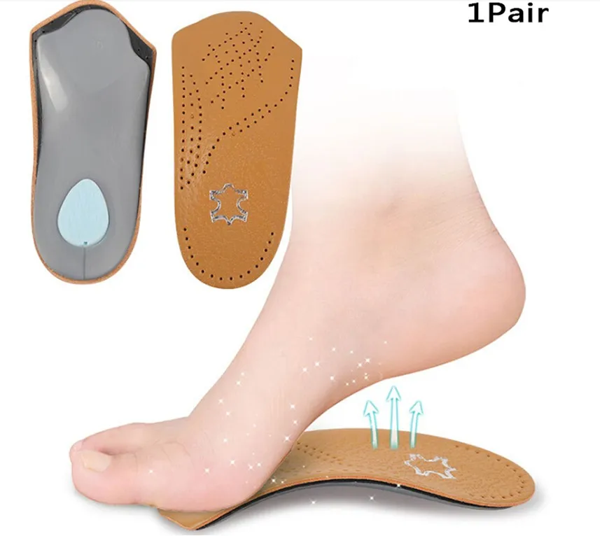 3/4 Orthotic Insole Shoe Cushion Arch Support Flat Feet Pronation Fallen XS-X PX 