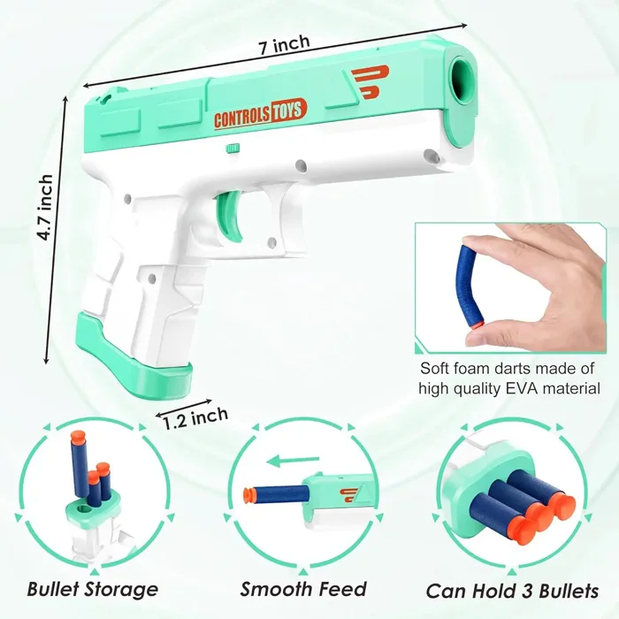 Plastic Toy Gun Soft EVA Bullet Gun for Kids Shooting Game Toys