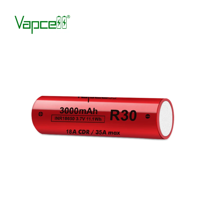 vapcell 3.7v inr18650 r30 Lithium Battery 3000mah 18a 6c Magnification Cell Charge L-ion Cylindrical Battery pk 18650 hg2