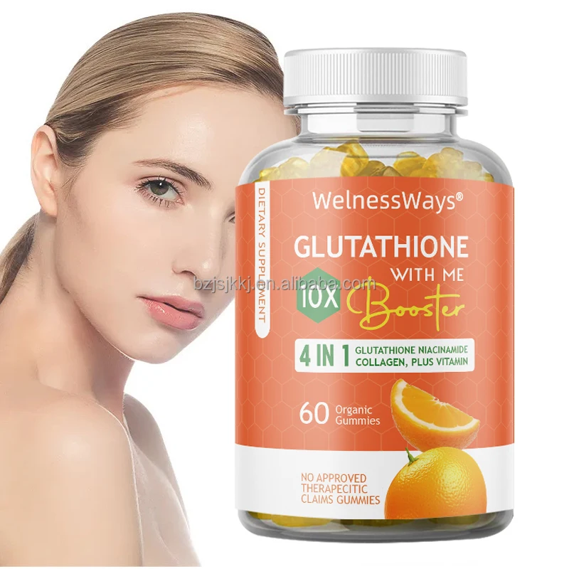 Collagen and WelnessWays L-Glutathione Gummies Skin Whitening Food  Supplements for Anti-Aging
