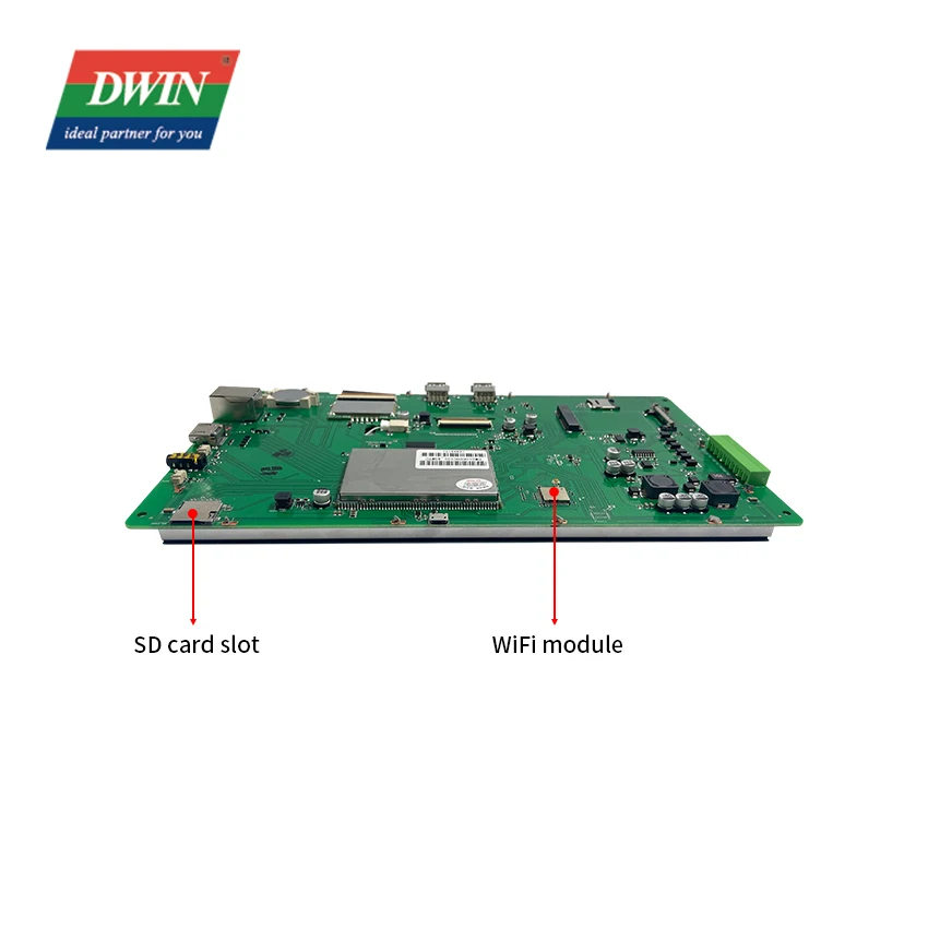 DWIN Commercial Capacitive Touch Display 10.1 Inch 1024*600 Pixel IPS TFT Linux LCD Module with Wide Viewing Angle RS232 RS485
