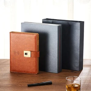 Customized A5 Size Loose Leaf Notebooks with High Recognition Wireless Note Book Lock Offers 8000mAh Capacity Powerbank Notebook