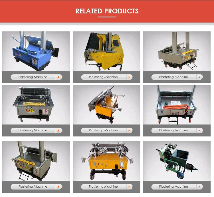 India  German Brick  Spray  Machinery Cement  Wall Concrete Render 4mm-30mm Thick Plastering Machine