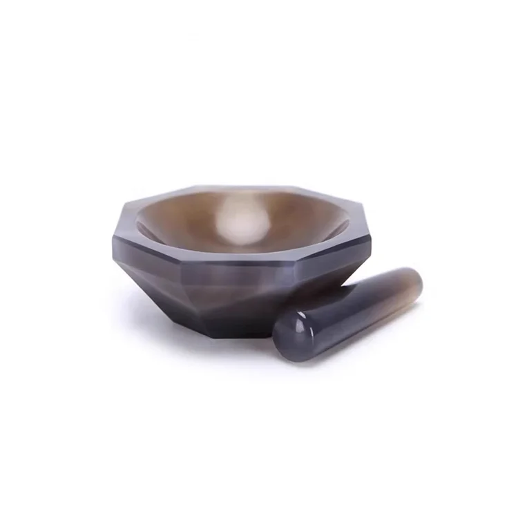 Agate Mortar With Pestle, 80 Mm - Laboratory Equipment