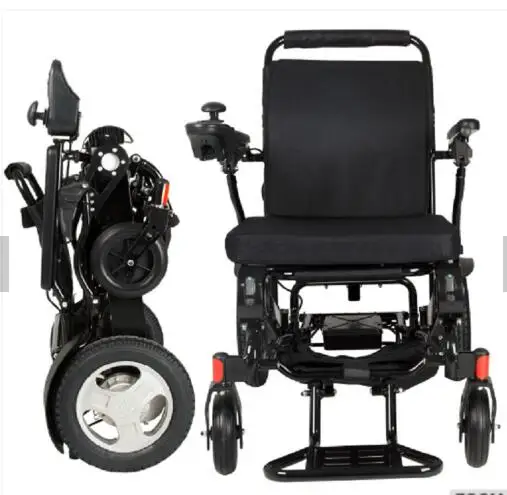 Роскошное складное компактное инвалидное кресло для мобильности, легкое складное Электрическое Кресло для переноски