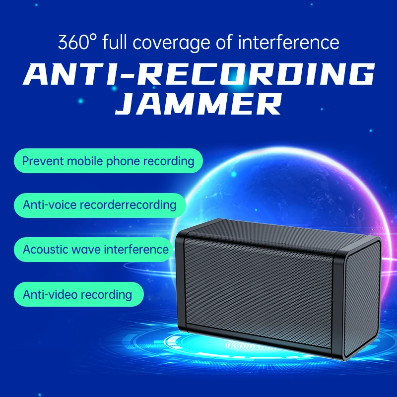 F11 Upgraded Anti-recording Device Audio Recording Blocker White Noise to Prevent Eavesdropping