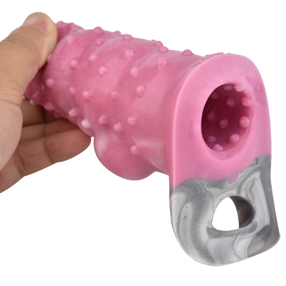 New Silicone Leather Sheath Thickened Lengthened Penis Sheath Wolf Braces Men's Penis Sheath Adult Sex Toy New Silicone Leather Sheath Thickened Lengthened Penis Sheath Wolf Braces Men's Penis Sheath Adult Sex Toy