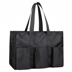 Custom logo Large Capacity Multi-Pocket Waterproof PU Travel Duffel TOte Bag High Quality Durable Shoulder Shopping Bag