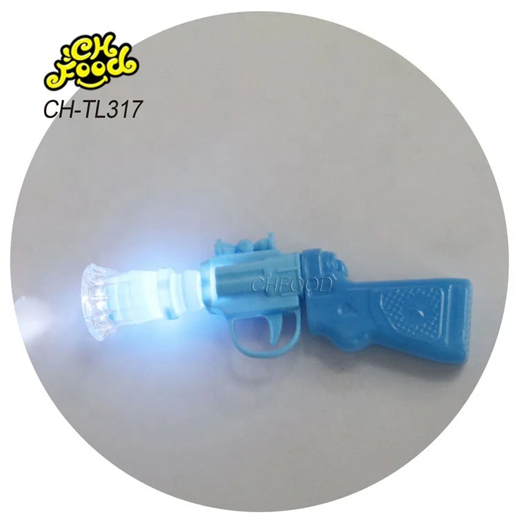 Lighting Diamond Plastic Toy Gun with Fruit Flavor Tablet Ball Candy Halal Wholesale and OEM