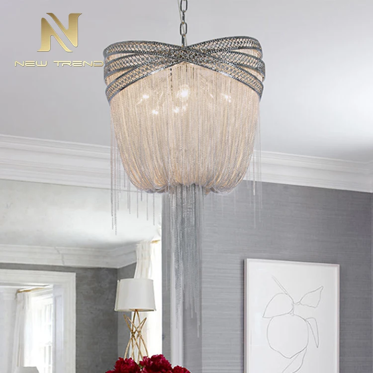 DY841 Modern Style Residential Decoration Villa Hall Ballroom Green Bronze Metal Led Pendant Lamp  