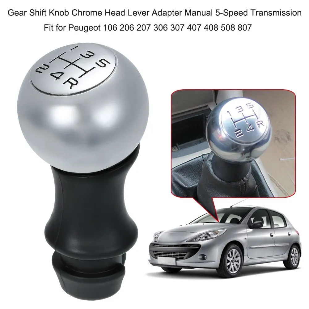 REPLACE GEAR SHIFT KNOB PEUGEOT 207 AND OTHER CAR 