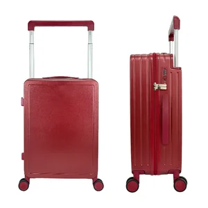 Large Capacity Travel Trolley Luggage Aluminum Luggage Set Hard Shell PC Suitcase