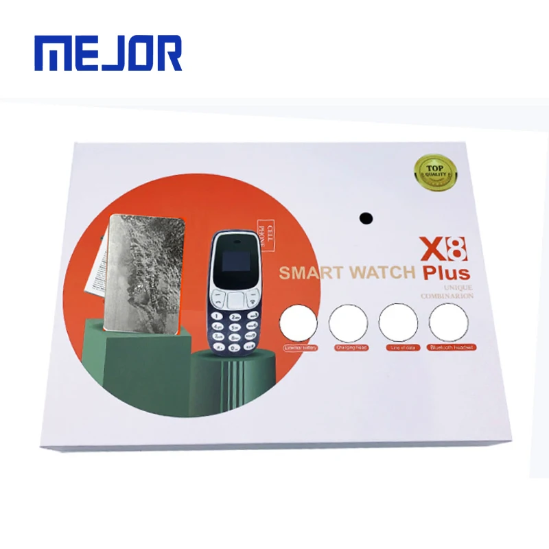 New 7 In1 Smartwatch Unique Combination X8 Wireless Watches TWS Earbud Mini Phone X9 Smart Watch Plus