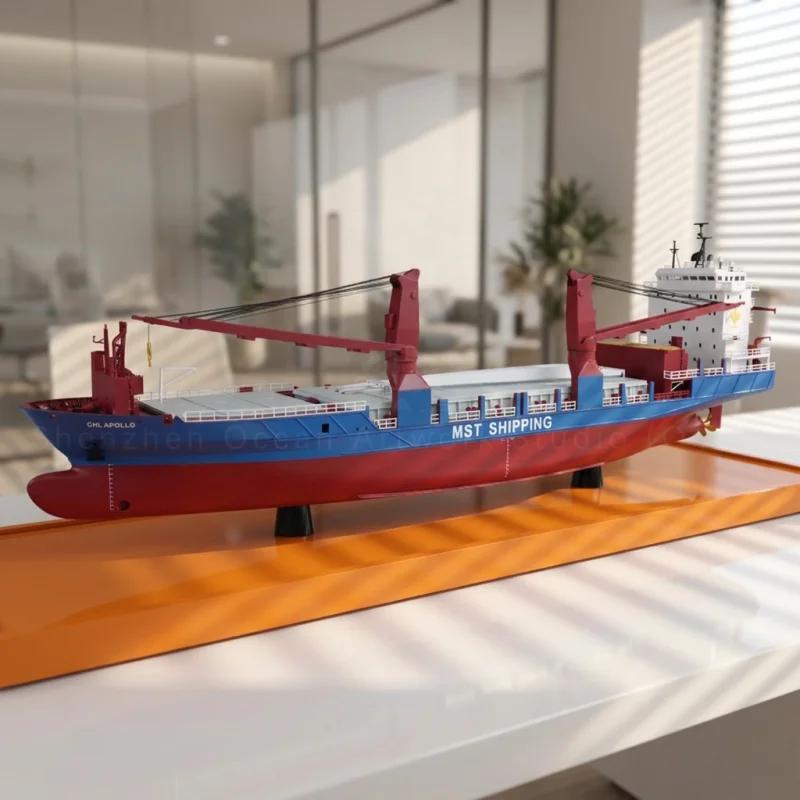 【LAC】O.A.S Customized 120cm MST Bulk Carrier Ship Model Factory Made Nautical Style ABS Plastic Boat Model