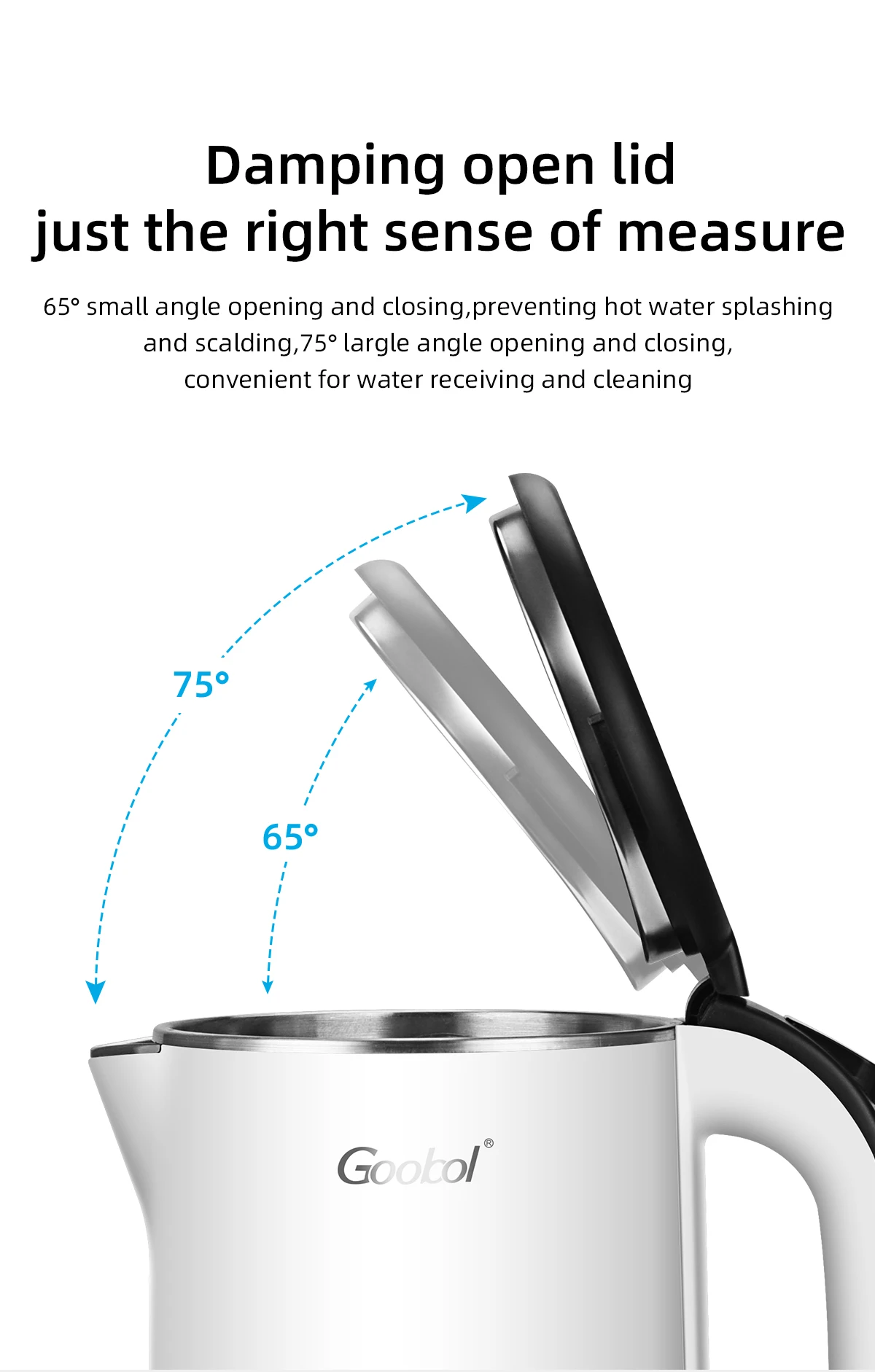 1.8l Electric Coffee Kettle 360 Degree Rotational Base Hotel Electric