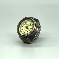 Yugugomo Orologio da, anelli vintage, da uomo e da donna, anello al quarzo, orologio da polso, orologio da donna, accessorio alla moda per feste, appuntamenti, vacanze, celebrazioni, argento