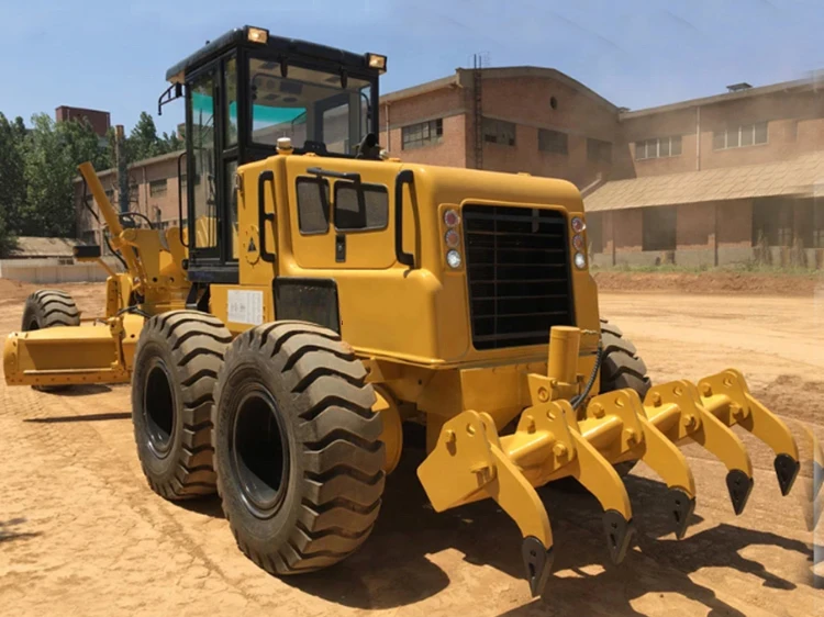 LUTONG ZF Transmission 180HP motor grader PY180C with Front Bulldozer and Rear Ripper in Uzbekistan factory