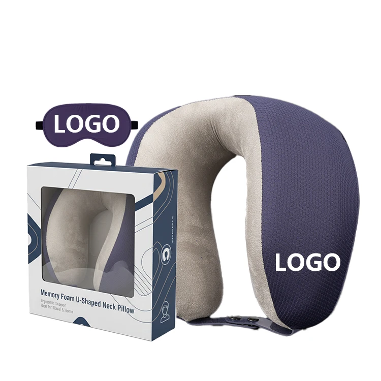 Memory Foam U-Shape Headrest Pillow Portable Car Travel Neck Support Rest Kereta Bantal Leher Bantal Leher Kereta Bantal Travel