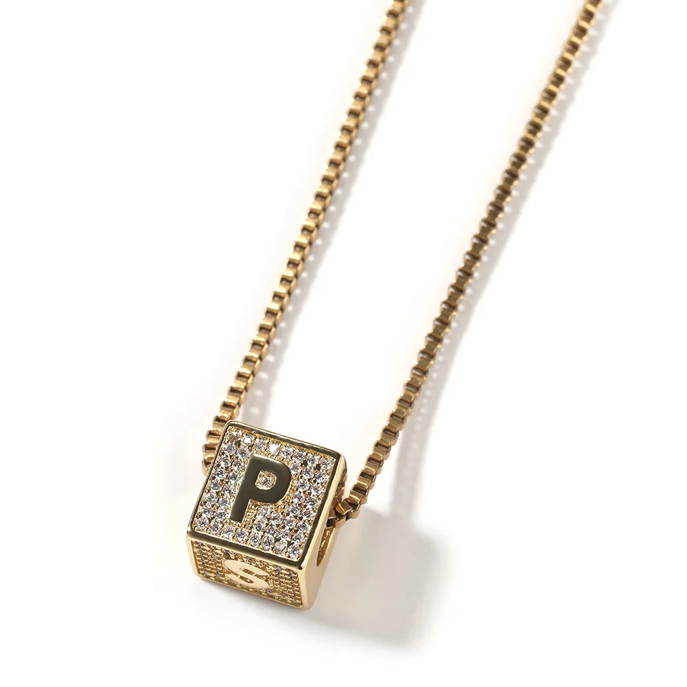 JewelryWe Gliederkette Mit Buchstaben-Anhänger – Edelstahl Halskette Für Damen & Herren