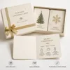 Caja de Regalo de Lujo con Tarjetas Navideñas