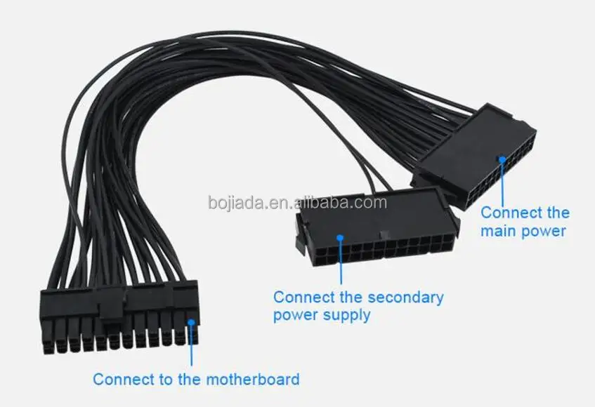 Câble D'extension Carte Mère 24 Broches ARGB - Kit éclairage LED PC Avec Diffuseur, 5V