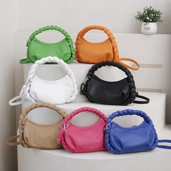 2022 new wholesale High Quality Unique Retro Design wallet armpit Shoulder Bag Girl Fashion Pu handbag women's