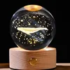 whale 6cm crystal ball-touch luminous lamp