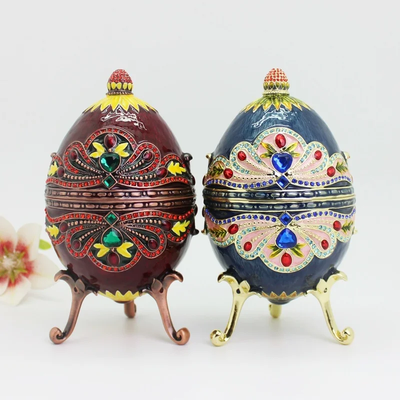 Easter Eggs Russian Jewellery Eggs SHINNYGIFTS Vintage Flower