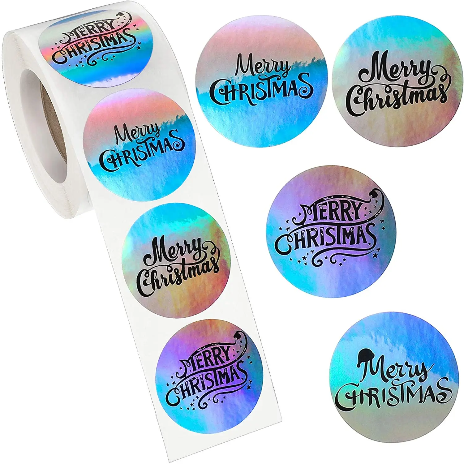 custom envelope seals labels merry christmas
