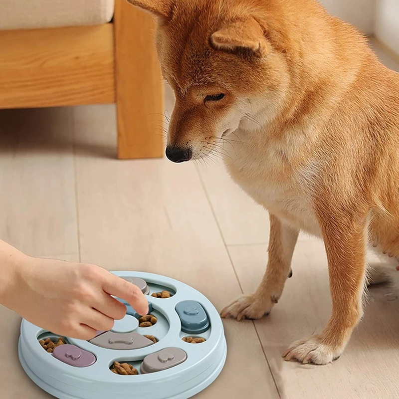 Pet Dog Puzzle Toy Dog Food Puzzle Slow Feeder Toy Dog Treat Interactive IQ Training Puzzle Level 2 Game Feeding Toys