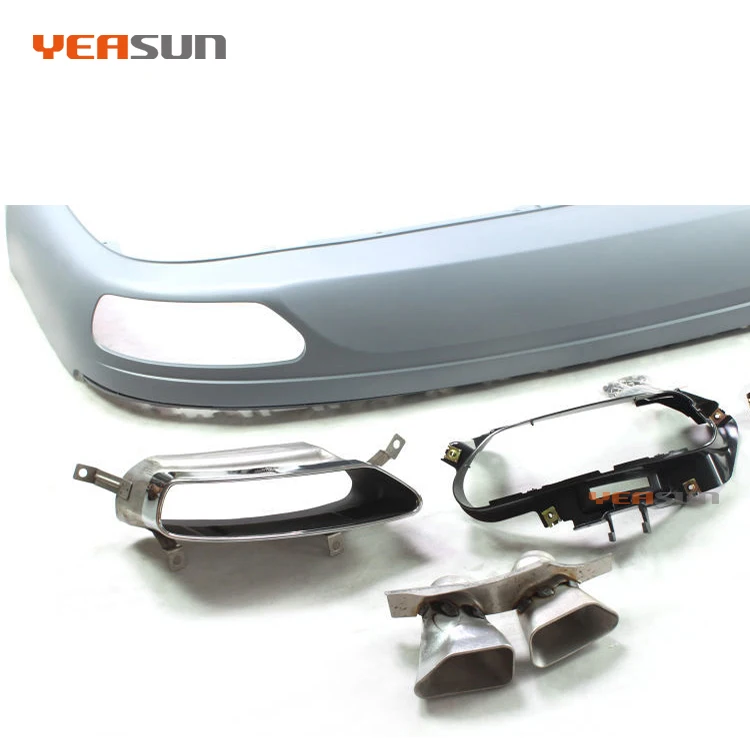 Facelift W12 Rear Diffuser D4 Facelift Bumper for audi A8 D4 2011 2012 2013 2014