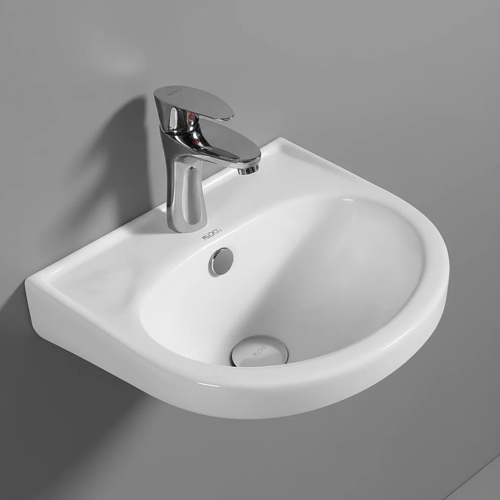 Twyford Ceramic Toilet Sink Combination Small Wall Mounted Wash Basin for Small Bathroom