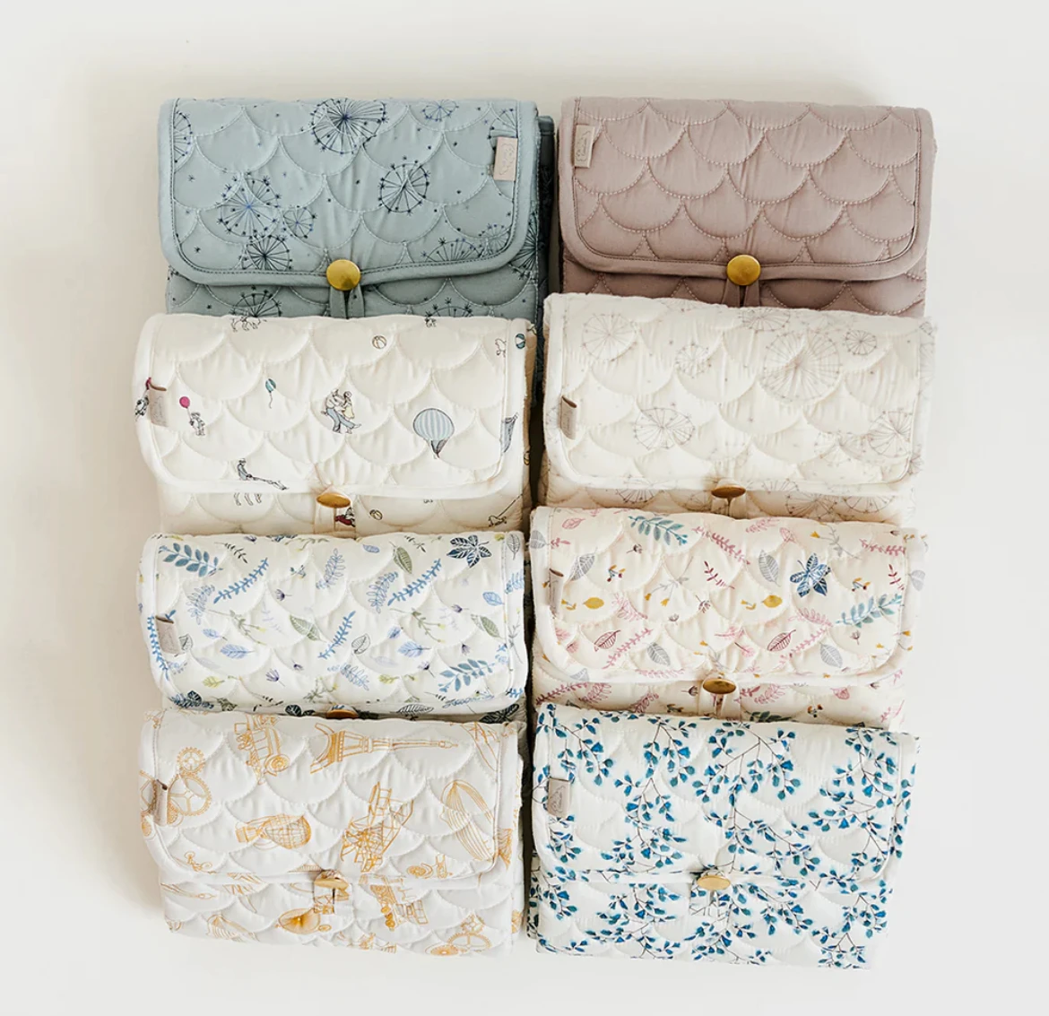 Quilting Design Customized Waterproof Cambiador Bebe Portatil Portable Washable Soft Diaper Changing Mat PadFor Babies