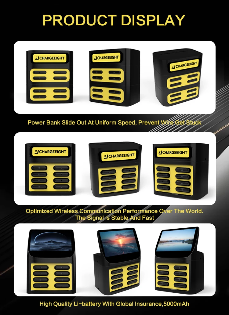 Factory Price Sharing Power Bank Station 8 Slots Power Bank Docking