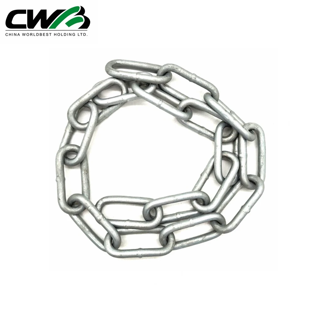 DIN763 304 Long Link Chain Galvanized Polished Stainless Steel Twisted DIN766 Short Link Chain