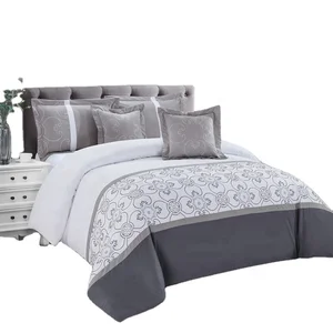 Embroidery Comforter Set,  100%polyester Comforter Cover Sets Microfiber Bedding Set Cover